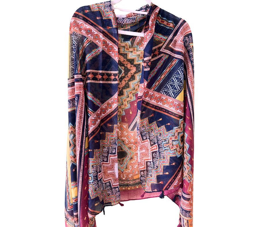 Multicolor Cotton/ Polyester Scarf for women