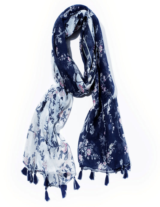 Cotton Viscose Printed Scarf