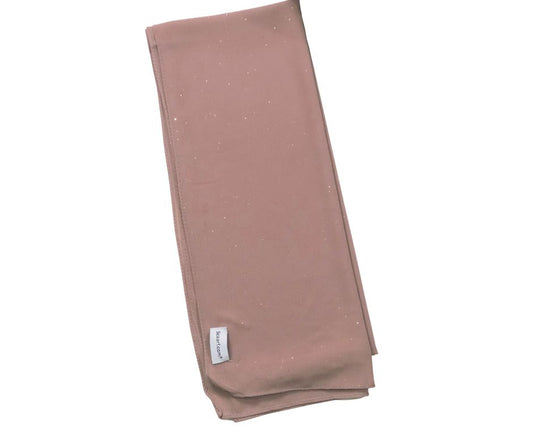 Chiffon Shimmer Scarf/Hijab - Rosy Brown