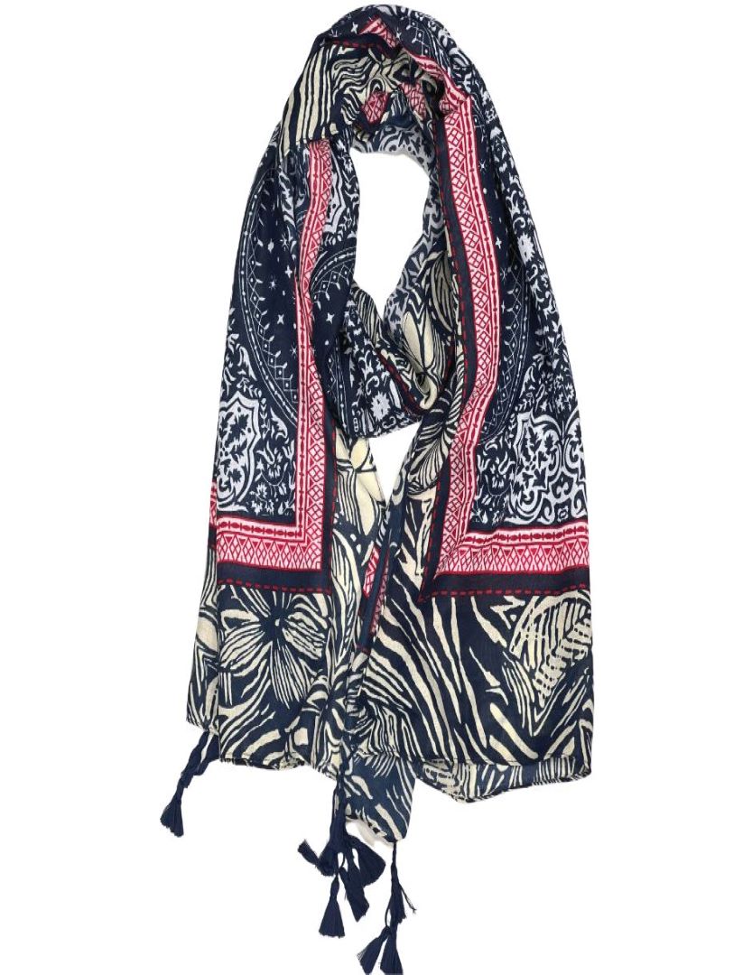 Printed Cotton / Polyester Scarf For Women