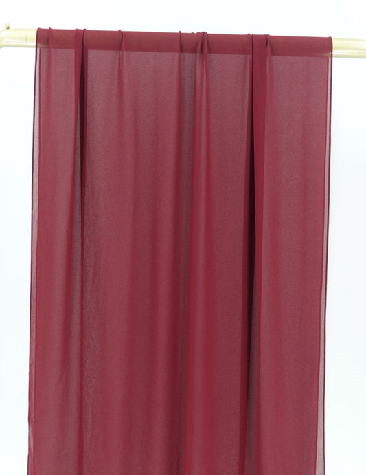 Chiffon Plain Scarf/Hijab - RED