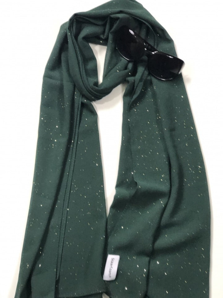 Chiffon Shimmer Scarf/Hijab - Green