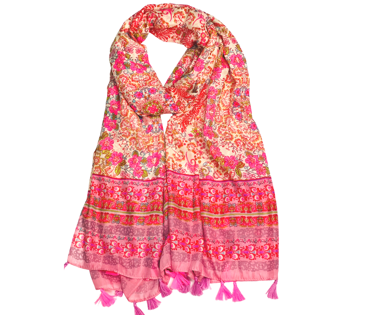 Printed Cotton / Polyester Scarf For Women