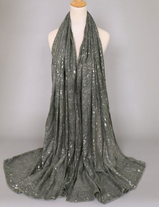 Shimmer Styling Scarf - GREY