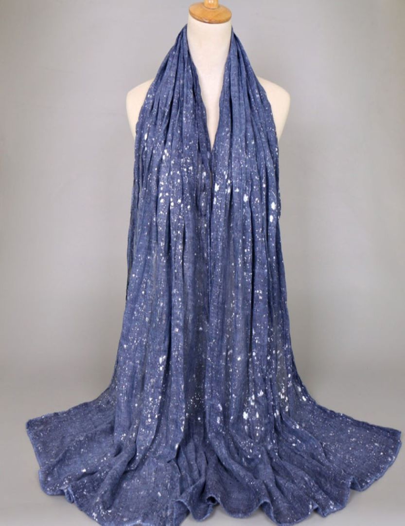 Shimmer Styling Scarf - BLUE